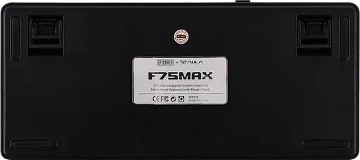 Клавиатура беспроводная Aula F75 Max RGB Side Printed Gradient Black - фото 3