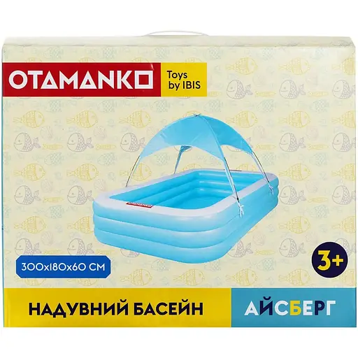 Басейн з тентом прямокутний Otamanko Айсберг 300х180х60 см - фото 3