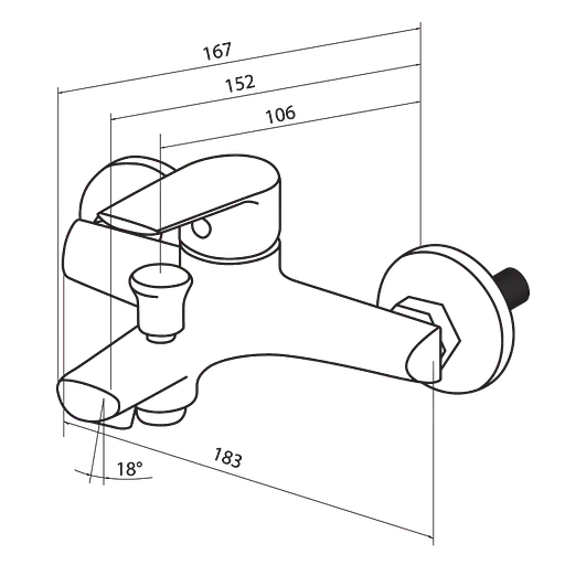 Змішувач для ванни DAMIXA Origin Balance 791000000 - фото 7