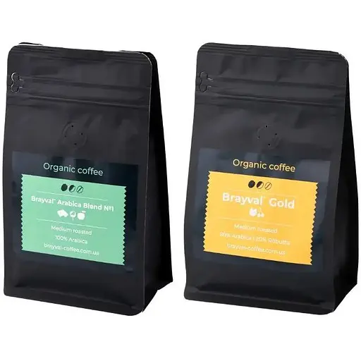 Набор кофе бленд Brayval 2х0.2 кг - фото 1