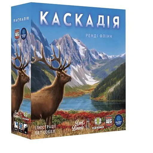 Настольная игра Lords of Boards Каскадия (Cascadia) (укр.) + уникальное промо! (LOB2305UA) - фото 1