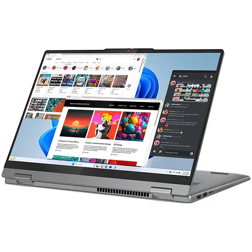 Ноутбук Lenovo IdeaPad 5 2-in-1 16AHP9 7 8845HS la 51GHz, IPS, сенсорний, 16GB LPDDR5x, 1TB - фото 2