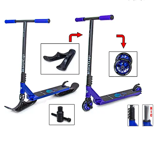 Самокат трюковий Scale Sports 49х10х80 см Синій 000231292 - фото 3