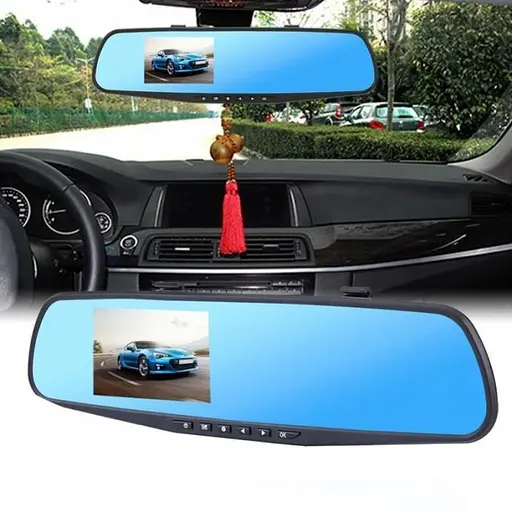 Зеркало видеорегистратор DVR-зеркало L-9002 4.3" 2 камеры 1080P Full HD - фото 5