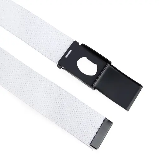Ремень-резинка мужской на зажиме PS-40023 (115 см) белый плетеный - фото 3