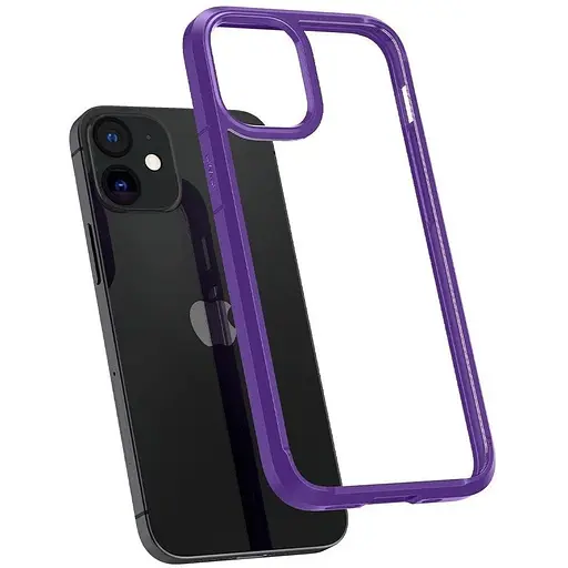 Оригинальный противоударный чехол Spigen Ultra Hybrid для iPhone 12 Mini (5.4") Hydrangea Purple (ACS01544) - фото 10