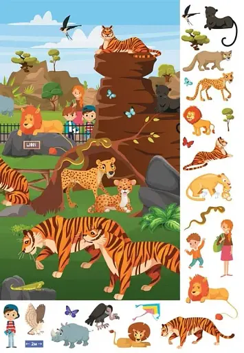 Книга-картонка Великий віммельбух. Зоопарк - фото 8