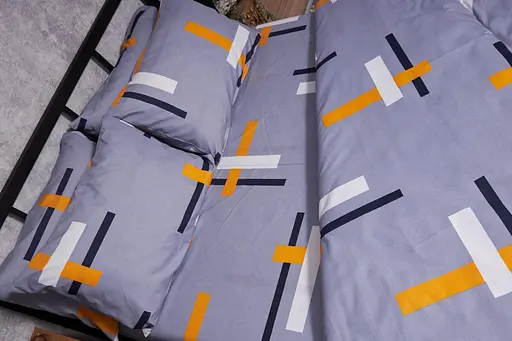 Комплект постільної білизни Moon&Star Полісатин Premium Marigold сімейний 2х143х210 см наволочки 4х50х70 см - фото 3