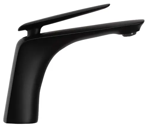 Смеситель для умывальника Rea Jager низкий black REA-B5121 Черный матовый - фото 2