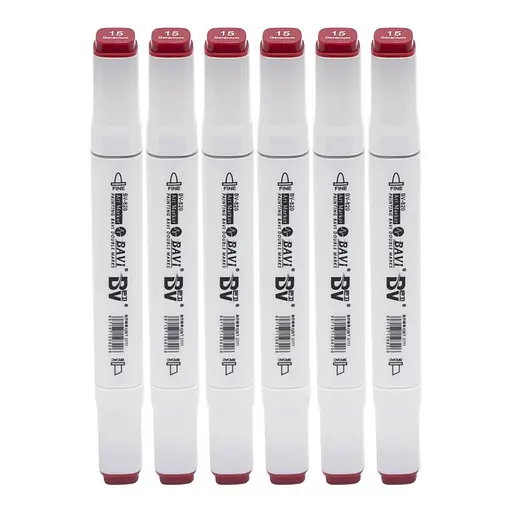 Скетч-маркер двусторонний Bavi №15, на спиртовой основе, 10 шт.