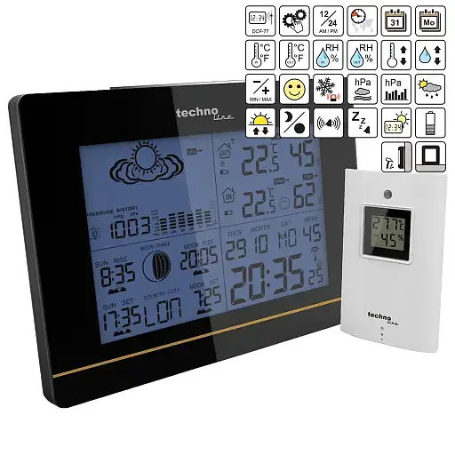 Метеостанція Technoline WS6750 black (WS6750) - фото 7