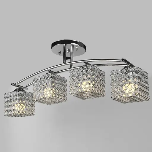 Люстра Brille стельова кришталева E27 60W CH (LK-530C/4) - фото 5