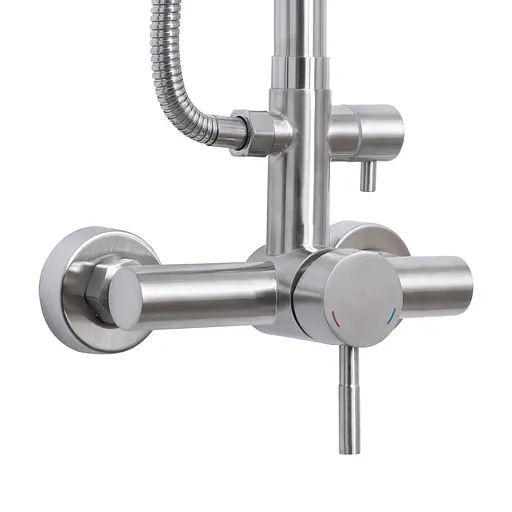 Душова система для душу Lidz Aria 1020 на два споживача (k35) LDARI1020NKS46114 Nickel, Нержавіюча сталь - фото 3