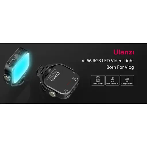 Накамерне світло Ulanzi VIJIM VL66 RGB UV-L088 [132870] - фото 6