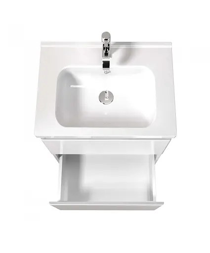 Тумба Мойдодир Сорренто 60-A Білий у ванну з умивальником ID-60 Білий - фото 6