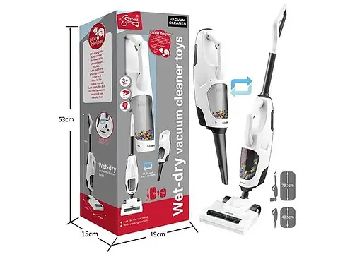 Пылесос вакуумный F 2306, 2 в 1, на батарейках, цветные шарики, в коробке (6946615983854) - фото 2