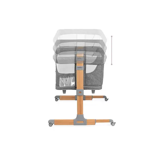 Кроватка детская прямоугольная MoMI Smart Bed 4in1 Grey (ŁÓŻE00002) - фото 11