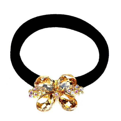 Дитяча резинка для волосся з камінчиками 0302-1056-2, 1 штука - фото 2