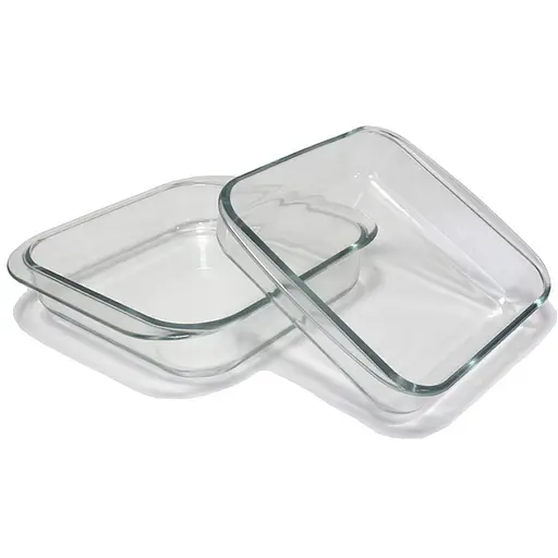 Набір жароміцних деко для запікання з 2 предметів (1.6 і 2.3 літра), Ristal Прозорий 87599 - фото 1