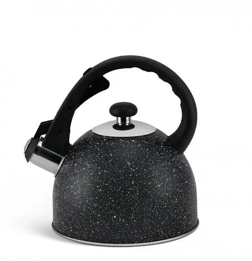 Якісний металевий чайник Edenberg 1973 Black зі свистком з нержавіючої сталі для газової плити - фото 1