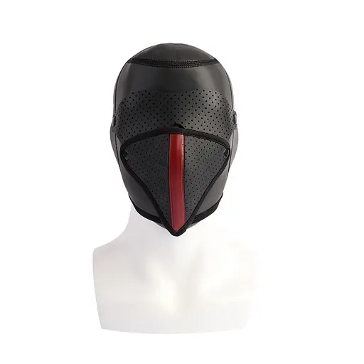 BDSM маска Sins Inquisition Full-Face Bondage Hood черный - фото 3
