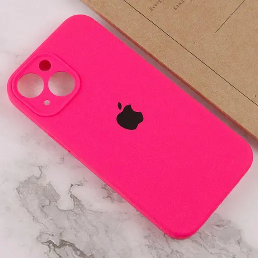 Чехол Epik Silicone Case Full Camera Protective AA для Apple iPhone 15, 6.1 Розовый/Barbie pink - фото 4