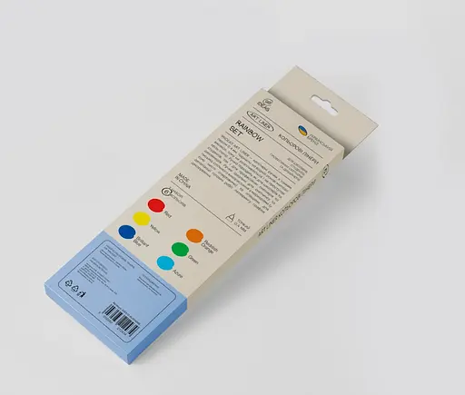 Набір кольорових лінерів, 6 кольорів, 6 set Rainbow, IDEA10-AL6RAINB, 99IDEAS - фото 3