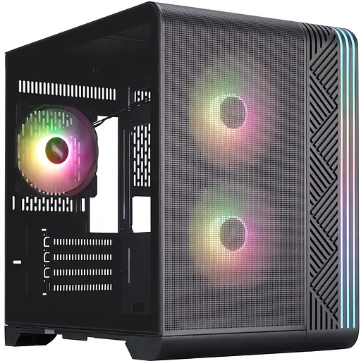 Корпус 1stPlayer VT5-BK-3F7 Black - фото 1