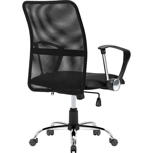 Кресло офисное Defender Rivellon сетка, 3 класс, хромированная крестовина, черное - фото 4