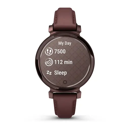 Смарт-часы Garmin Lily 2 Classic темно-бронзовые с кожаным ремешком цвета шелковицы