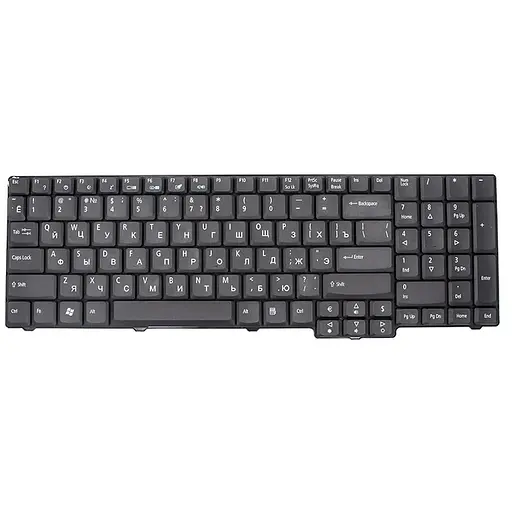 Клавиатура для ноутбука ACER Aspire 6530, eMachines E528 черный, без фрейма