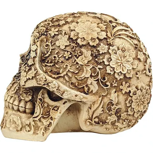 Череп Цветочный орнамент - фото 3