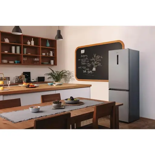 Холодильник Gorenje с нижней морозной камерой 185х60х60 см 2 двери 210(110) л А++ NoFrost Plus внешний дисплей серый - фото 3
