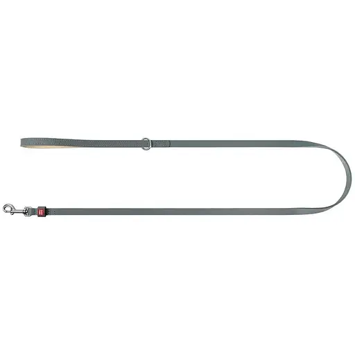 Повідець для котів та дрібних собак Waudog Classic шкіряний XXS-XS сірий - фото 2