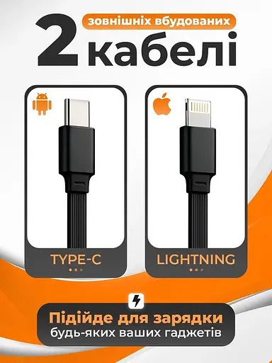 Портативное зарядное устройство для Power Bank KPG-502X 50000 mAh павербанк с дисплеем Черный/Серый - фото 7