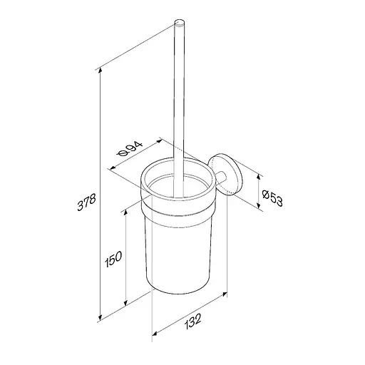 Ершик для унитаза Am.Pm X-Joy A85A33300, Хром - фото 7