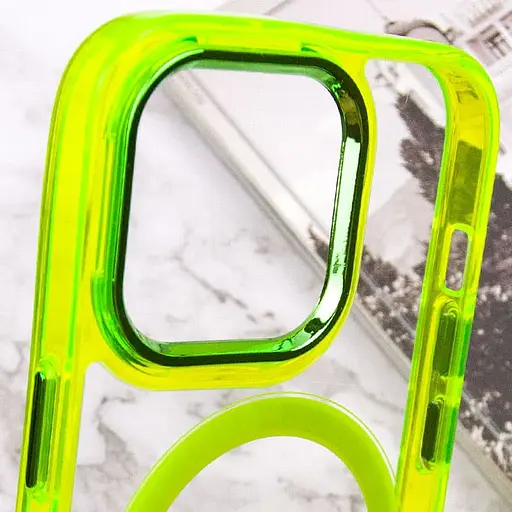 Чохол Epik TPU Iris with MagSafe для Apple iPhone 13 Pro 6.1 Жовтий - фото 6