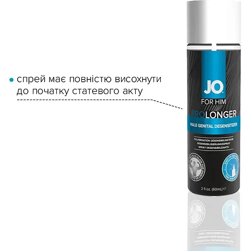 Пролонгировочный спрей System JO PrOlonger Spray With Benzocaine (60 мл) - фото 3