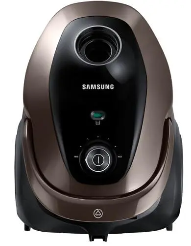 Пылесос Samsung VC07M25M9WD/UK, Black/Brown, 750 Вт, мешковый, сухая уборка, объем 2.5 л, телескопическая трубка, турбощетка, пол ковер, для ламината/паркета/плитки - фото 1
