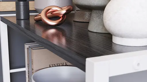 Этажерка 3/60 Серии Коннект 73x60x28 белый ДСП Сосна Кембра 16мм FRD-104265 - фото 7