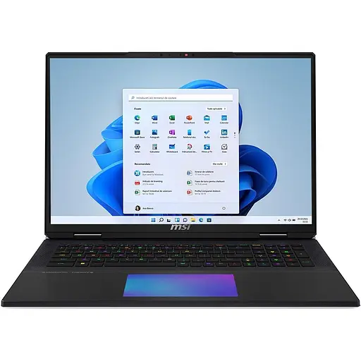 Игровой ноутбук MSI Titan 18 HX AI A2XWJG, Intel Core Ultra 9 285HX, 5.5GHz, 18 UHD+, 96GB, SSD 6TB, NVIDIA GeForce RTX 5090 24GB, Windows 11 Pro