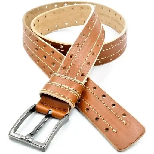 Ремінь шкіряний Weatro чоловічий 110-120х4 см acs0017337 - фото 1