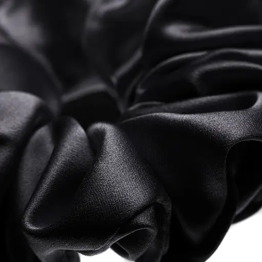 Набір із 2 шовкових резинок для волосся Чумацький Шлях S+L - два режими фіксації чорний (1242-02) - фото 5