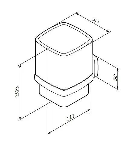 Стакан для зубных щеток AM.PM Gem (A9034300) - фото 8