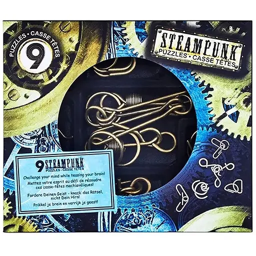 Набір головоломок Eureka 9 Steampunk Puzzles Blue set 473207 - фото 1