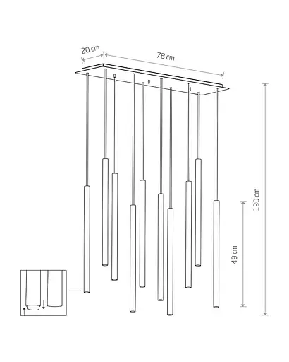 Підвісний світильник Nowodvorski 8923 Laser - фото 2