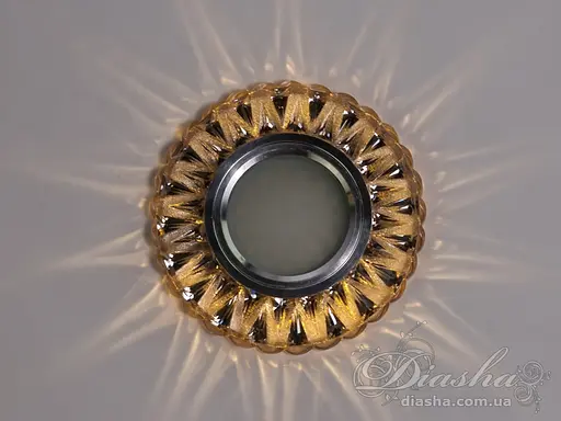 Шляхетний, довершений, врізний точковий світильник з вбудованим світл. - фото 1