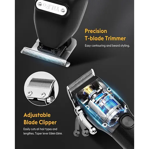 Професійний набір триммерів для волосся YiLFo для чоловіків - фото 6