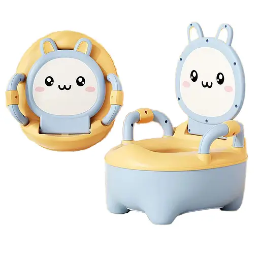 Горщик дитячий Bimbo, блакитний, знімний лоток, кришка, антиковзкі накладки на ніжках