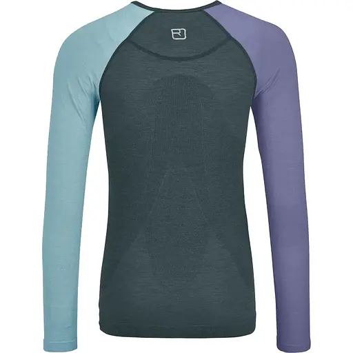 Термокофта Ortovox 120 Comp Light Long Sleeve W L Сірий/Синій (1054-025.001.1236) - фото 2